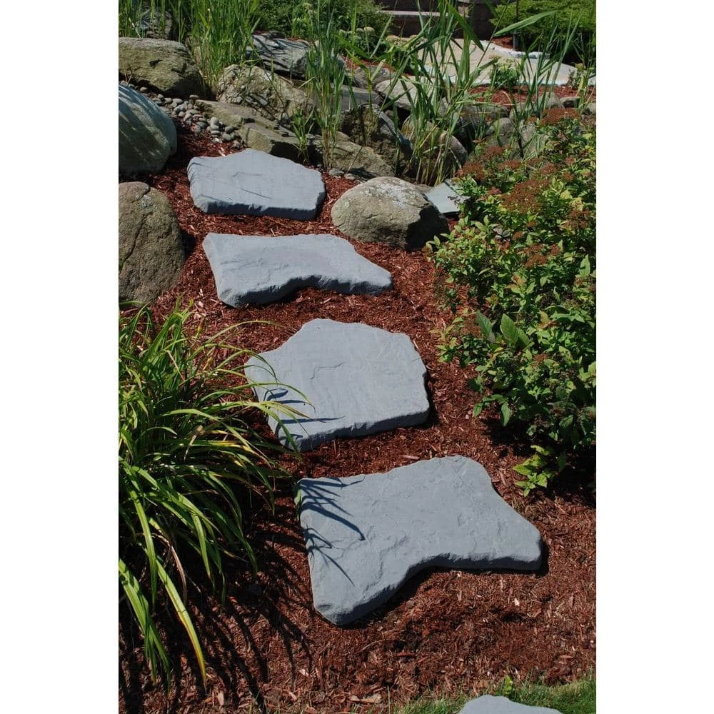 Nantucket Pavers 20 in. and 21 in. Irregular Blue Concrete Step Stone Kit (20-Piece) - Image 2
