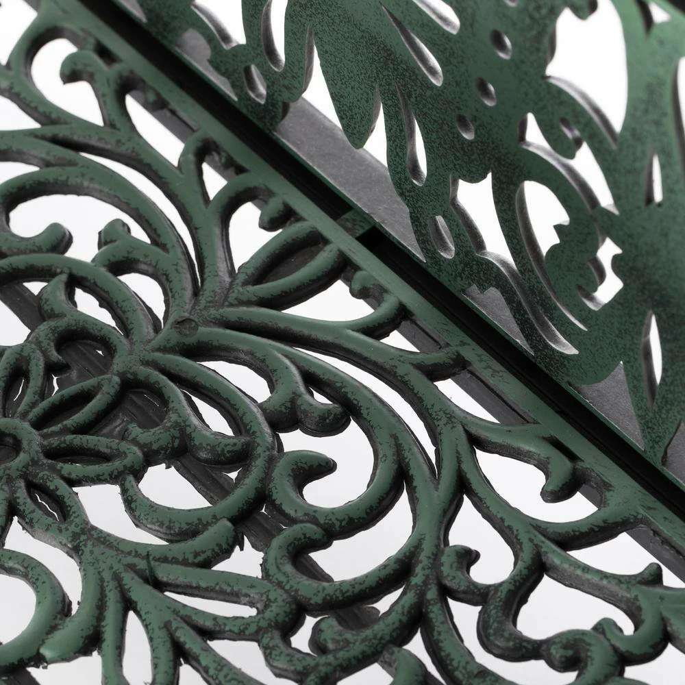 Gardenised 10 in. W x 26.5 in. D x 12.5 in. H Living Butterfly Outdoor Antique Bronze Plastic Plant Stand, Flower Planting Pot - Image 2