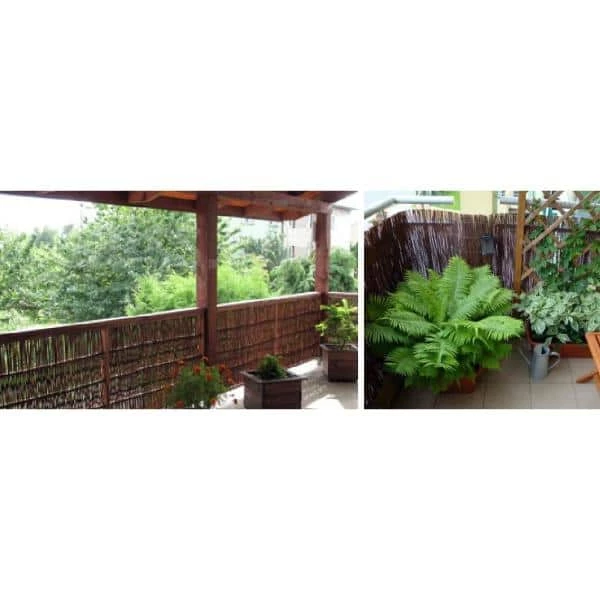 MGP 36 in. H x 96 in. W Willow Twig Garden Fence - Image 3