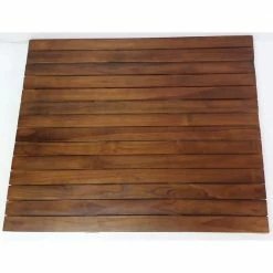 MGP Natural Teak Square Floor Mat 1.5 in. Thick x 30 in. W x 30 in. L Solid Teakwood Flooring (6.25 sq. ft./Piece)