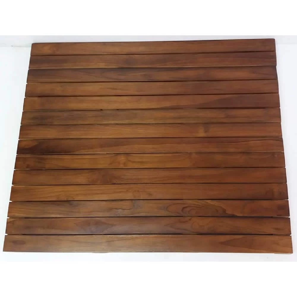 MGP Natural Teak Square Floor Mat 1.5 in. Thick x 30 in. W x 30 in. L Solid Teakwood Flooring (6.25 sq. ft./Piece)