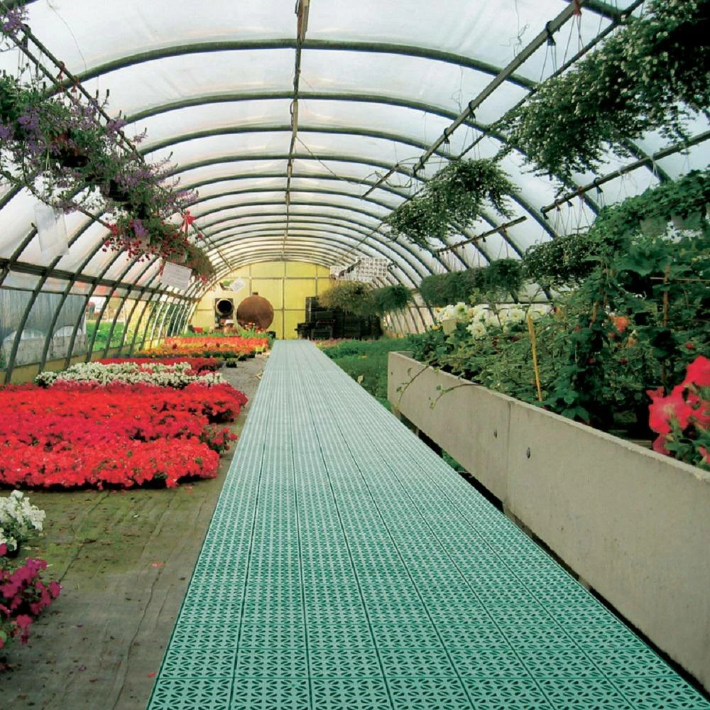 Monticello Brown 22 in. x 22 in. Flooring Tiles for 8 ft. x 12 ft. Greenhouse - Image 5