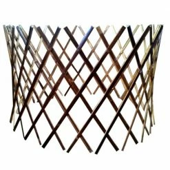 MGP 24 in. Black Bamboo Circular Fence Trellis