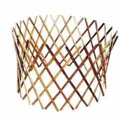 MGP 24 in. H Teak Wood Extendable Circular fence Trellis