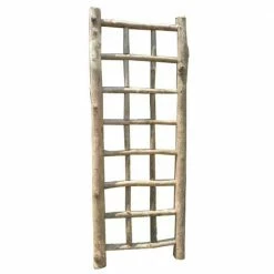 MGP 72 in. H Teak Log Wood Trellis