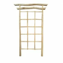 MGP 79 in. Zen Teak Log Trellis Panel