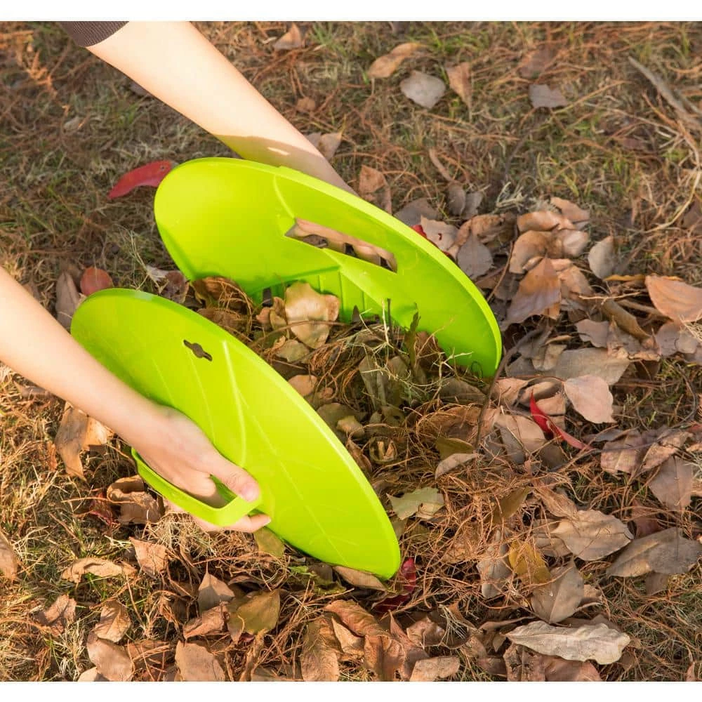 Gardenised Pair of Leaf Scoops Hand Rakes for Lawn and Garden Cleanup - Image 7