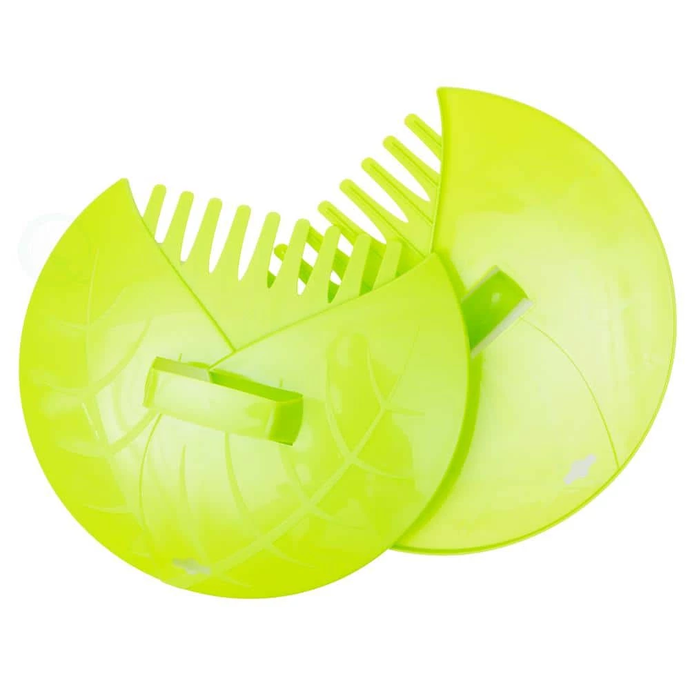 Gardenised Pair of Leaf Scoops Hand Rakes for Lawn and Garden Cleanup