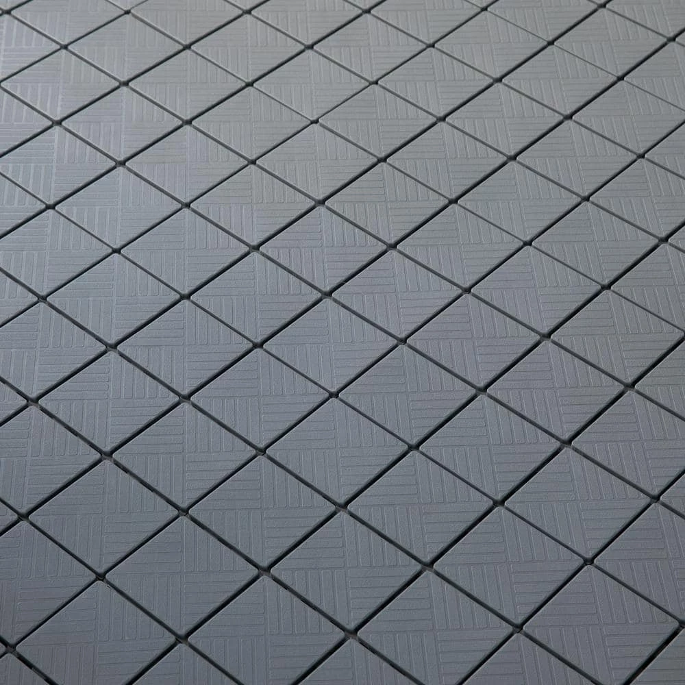 Gardenised Gray Plastic Interlocking Garden Path Tiles Outdoor Flooring Decorative Floor Grass Paver (Pack of 5) - Image 9