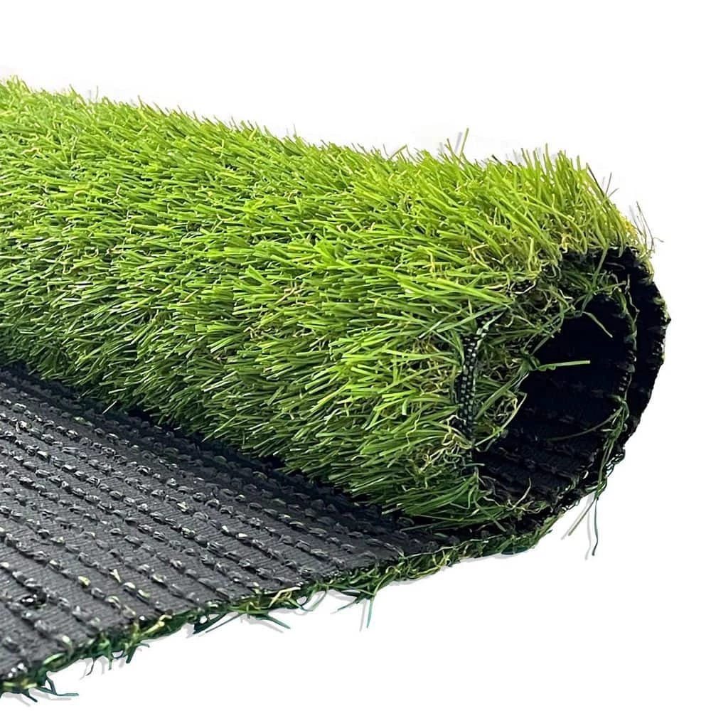Wellco 6 ft. x 8 ft. Green Artificial Grass Carpet 0.94 in. Mat for Outdoor Garden Landscape Balcony Dog Grass Rug