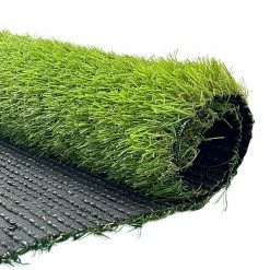 Wellco 7 ft. x 10 ft. Green Artificial Grass Carpet 1.26 in. Mat for Outdoor Garden Landscape Balcony Dog Grass Rug