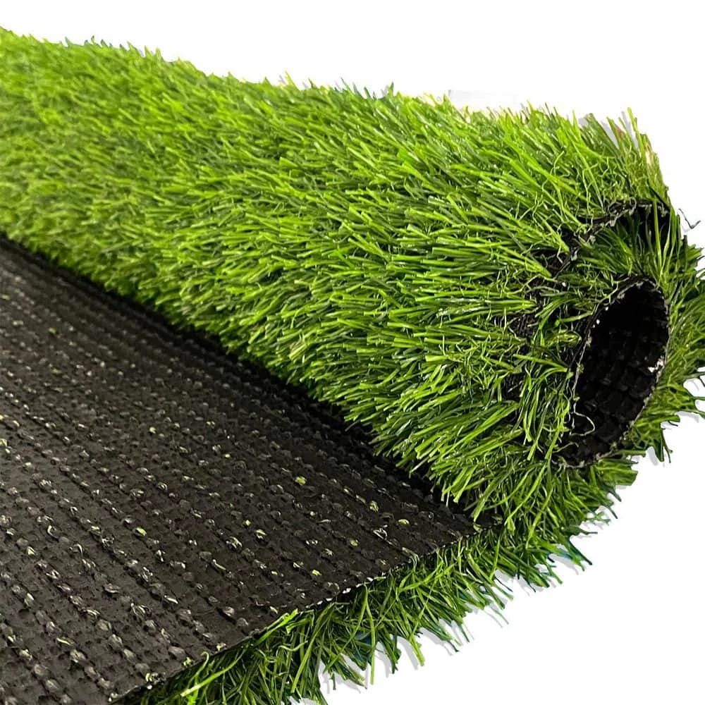 Wellco 6 ft. x 10 ft. Green Artificial Grass Carpet 1.18 in. Mat for Outdoor Garden Landscape Balcony Dog Grass Rug - Image 3