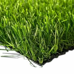 Wellco 6 ft. x 12 ft. Green Artificial Grass Carpet 1.18 in. for Outdoor Garden Landscape Balcony Dog Grass Rug