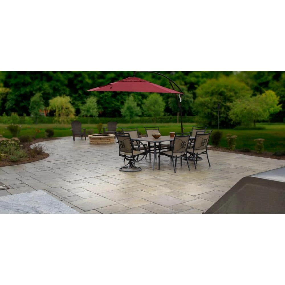 Nantucket Pavers Yorkstone 6 in. x 6 in. x 1.5 in. Multi-Color Concrete Paver Sample Box (3-Pieces) - Image 3