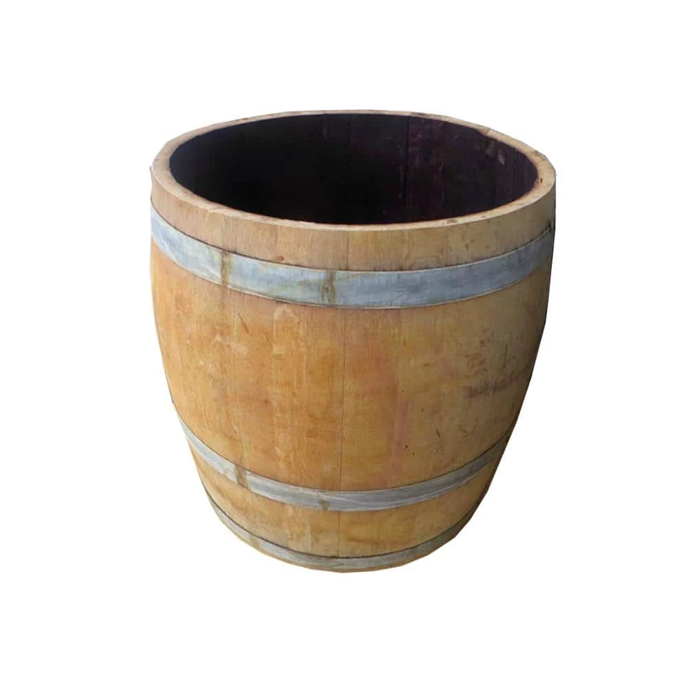 MGP 27 in. W 28 in. H Tall Wine Barrel Planter