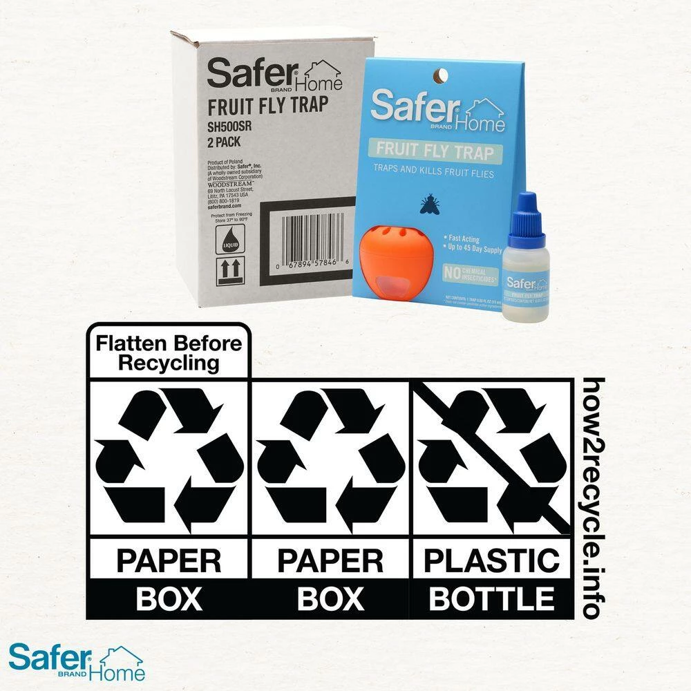 Safer Brand Safer Home Indoor Fruit Fly Trap 2-Traps - Image 13