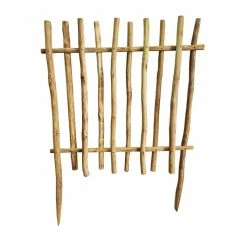 MGP 40 in. H x 48 in. L Teak Wood Picket Fence