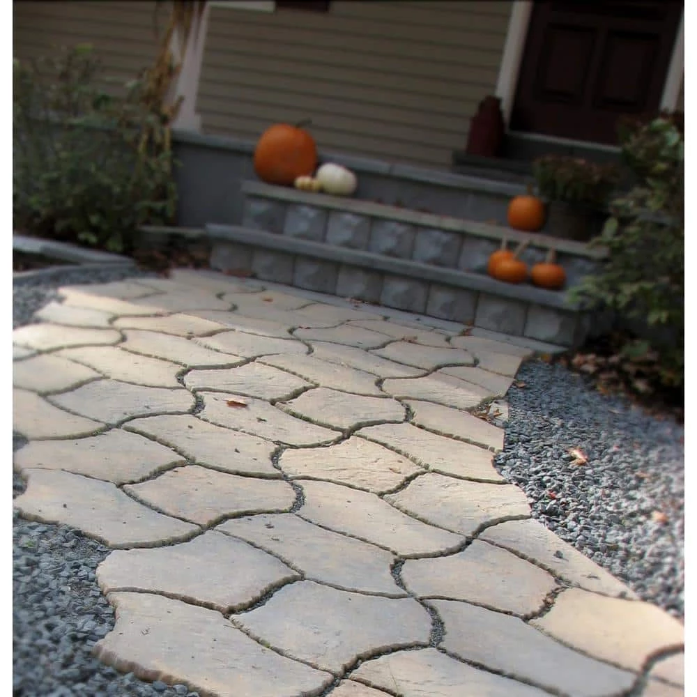 Nantucket Pavers Berkshire 13 in. x 19 in. Tan Variegated Irregular Paver Kit (60-Pieces per Pallet) - Image 8
