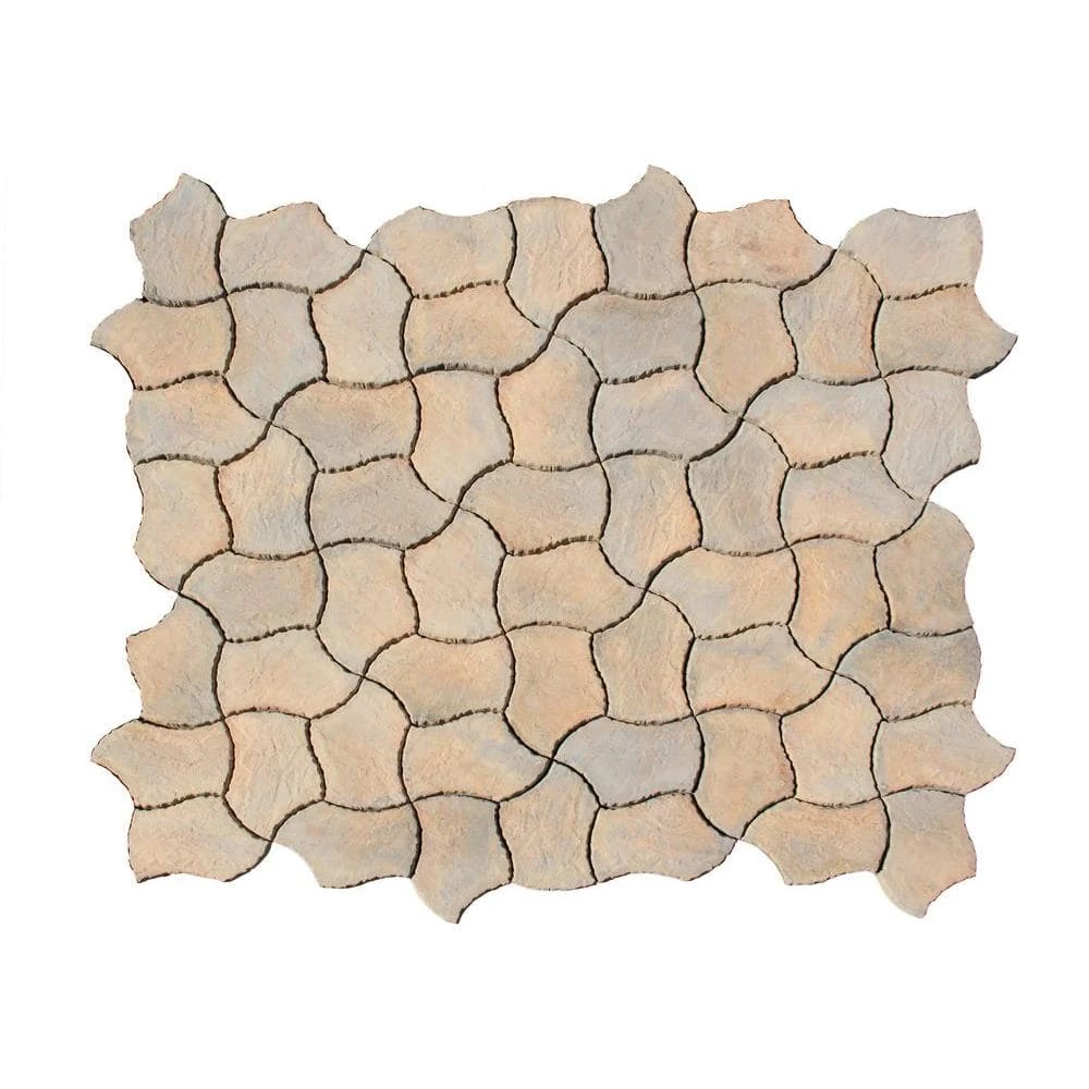 Nantucket Pavers Berkshire 13 in. x 19 in. Tan Variegated Irregular Paver Kit (60-Pieces per Pallet)