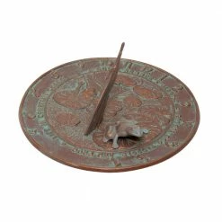 Whitehall Products Verdigris Frog Sundial