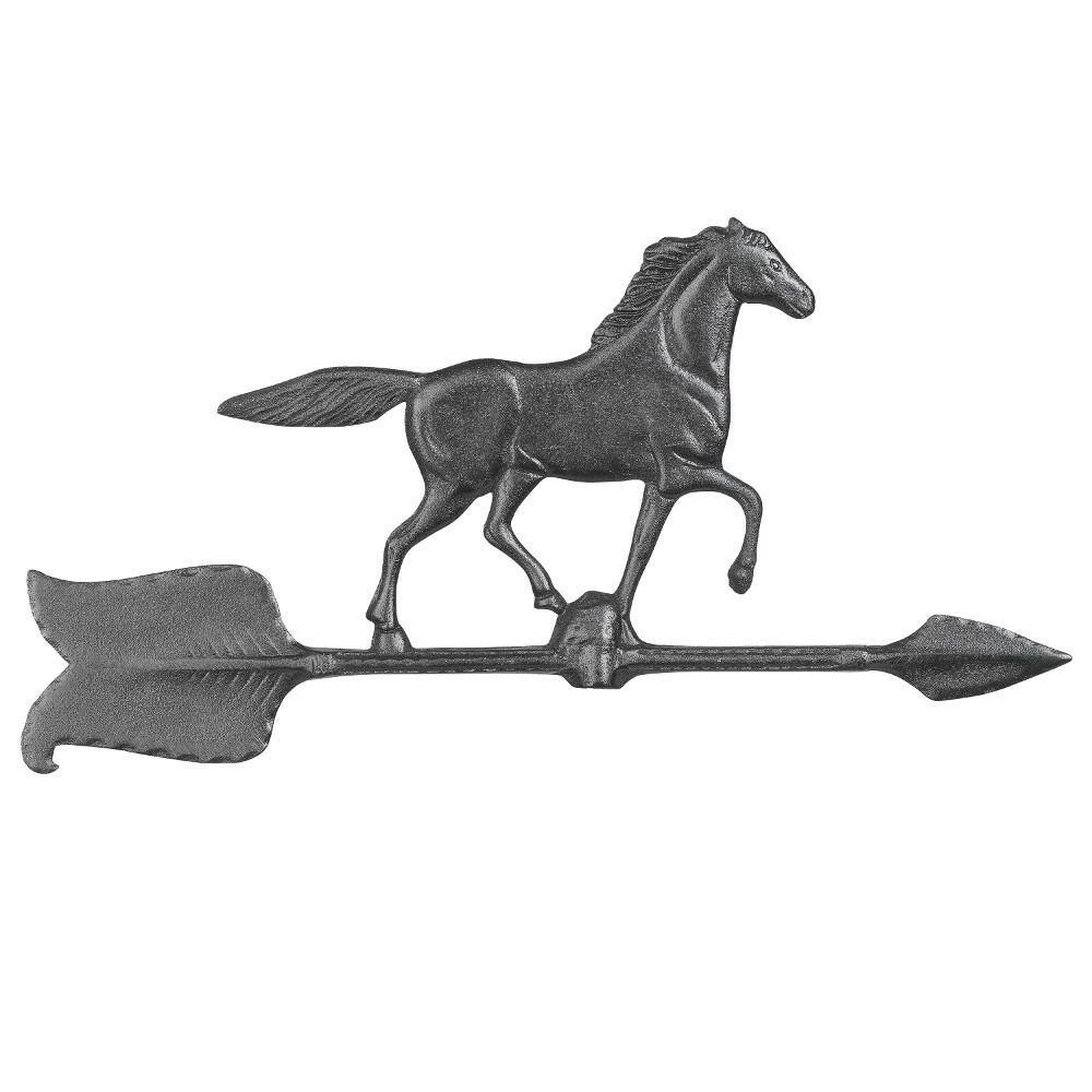 Whitehall Products 24 in. Black Horse Accent Weathervane - Image 4