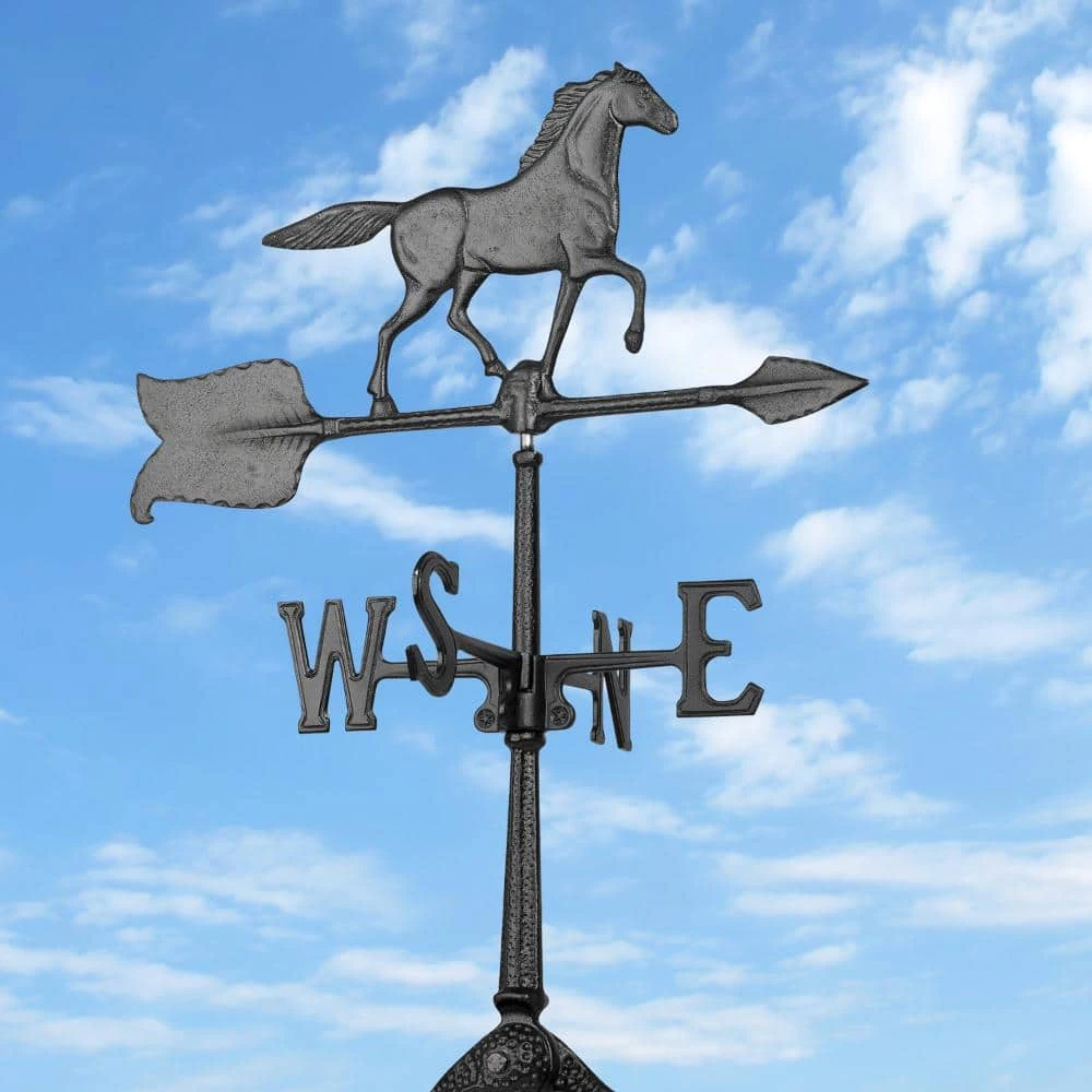 Whitehall Products 24 in. Black Horse Accent Weathervane - Image 2
