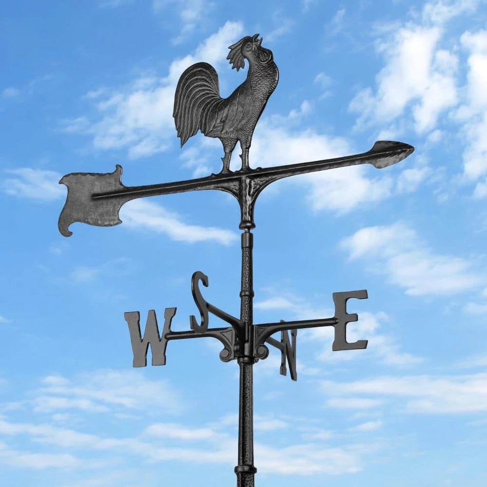Whitehall Products 30 in. Cast Aluminum Rooster Weathervane - Image 2
