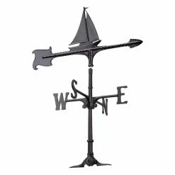 Whitehall Products 30 in. Cast Aluminum Sailboat Weathervane