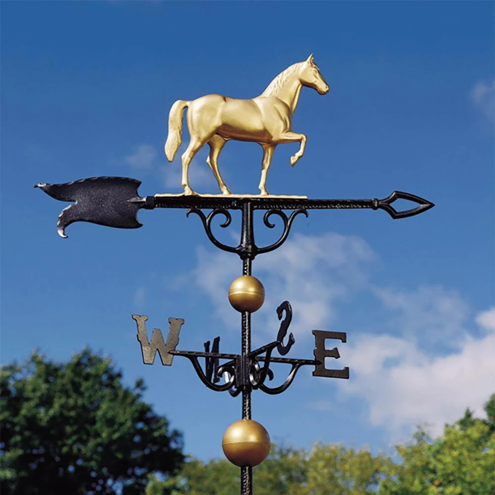 Whitehall Products 46 in. Horse Weathervane with Globes - Image 3