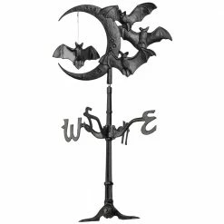 Whitehall Products Black Halloween Bat Rooftop Weathervane