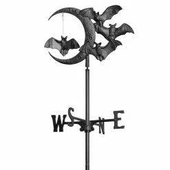 Whitehall Products Black Halloween Bat Garden Weathervane