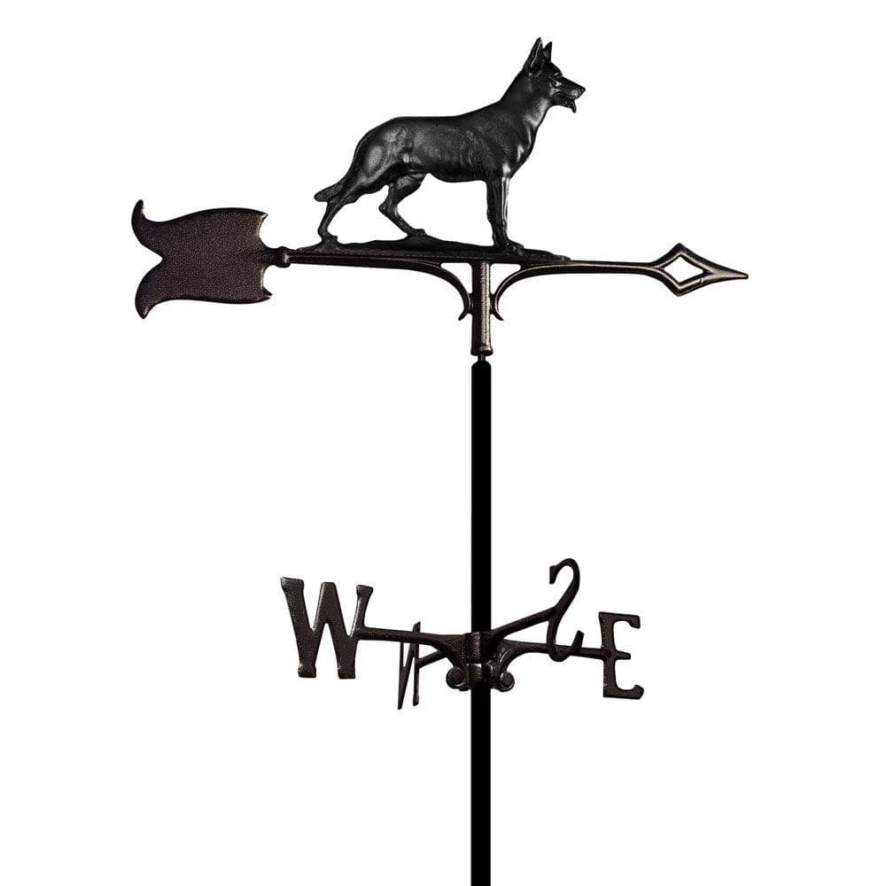 Whitehall Products Black German Shepherd Weathervane
