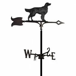 Whitehall Products Black Garden Golden Retriever Weathervane