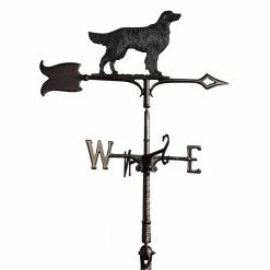 Whitehall Products 30 in. Black Golden Retriever Weathervane